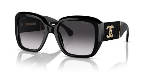 black chanel square sunglasses|chanel oversized square sunglasses.